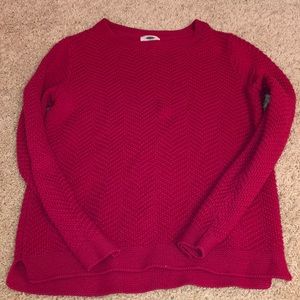Magenta knitted sweater